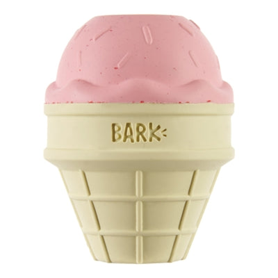 Bark I-Squeak Cone Ijsje Super Chewer Rubber Roze / Bruin 22X14X89 Cm >10 Kg