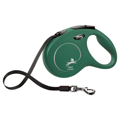 Flexi Rollijn Classic Tape Olijfgroen S 5Mtr <15 Kg