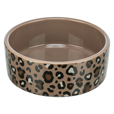 Trixie Voerbak / Drinkbak Leo Kat Keramiek Panterprint Assorti 12 Cm 300 Ml