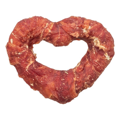 Trixie Denta Fun Heart Met Eendenborst 8 Cm 40 Gr 50 St