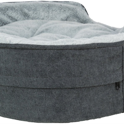 Trixie Vital Hondenmand Lino Soft Ovaal Grijs / Lichtgrijs 60X45 Cm