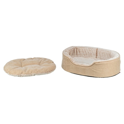 Trixie Vital Hondenmand Lino Soft Ovaal Beige / Creme 60X45 Cm