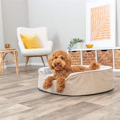 Trixie Vital Hondenmand Lino Soft Ovaal Beige / Creme 60X45 Cm