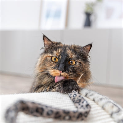 Trixie Kattenhengel Staart Panterprint Pluche Met Kattenkruid / Catnip 51 Cm
