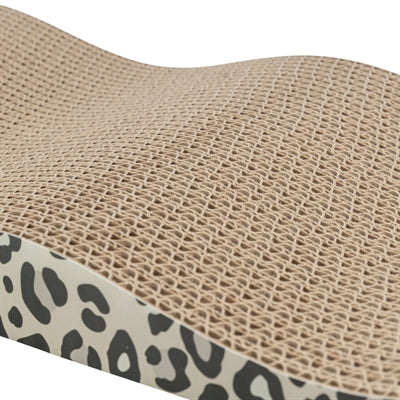 Trixie Krabplank Leo Karton Panterprint Met Kattenkruid / Catnip 44X25X6 Cm 2 St