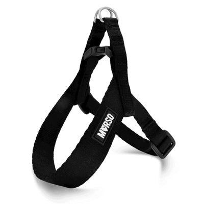 Morso Mini Hondentuig Verstelbaar Gerecycled Zwart 32-41X2,5 Cm
