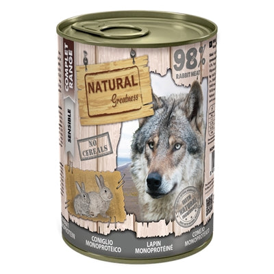 Natural Greatness Monoprotein Rabbit Recipe 400 Gr