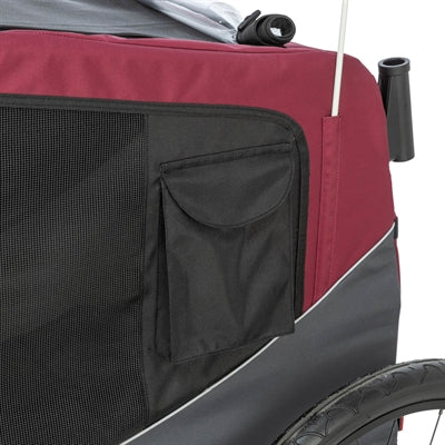Trixie Hondenfietskar Grijs / Rood 61/125X56X64 Cm