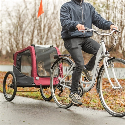 Trixie Hondenfietskat Grijs / Rood 76/136X66X74 Cm