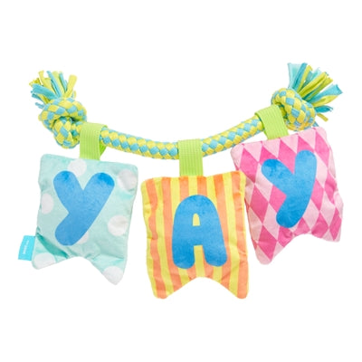 Bark Happy Yay Banner Birthday Pluche 36X25X6 Cm