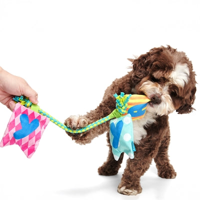 Bark Happy Yay Banner Birthday Pluche 36X25X6 Cm