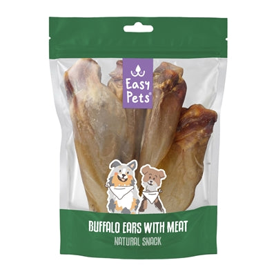 Easypets Buffalo Oren Met Vlees 4 St