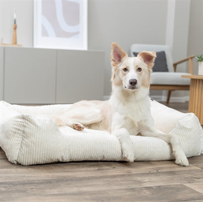 Trixie Vital Hondenmand Jonna Hoekig Ribfluweel Creme 60X50 Cm