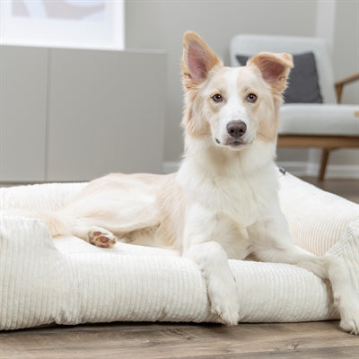Trixie Vital Hondenmand Jonna Hoekig Ribfluweel Creme 60X50 Cm