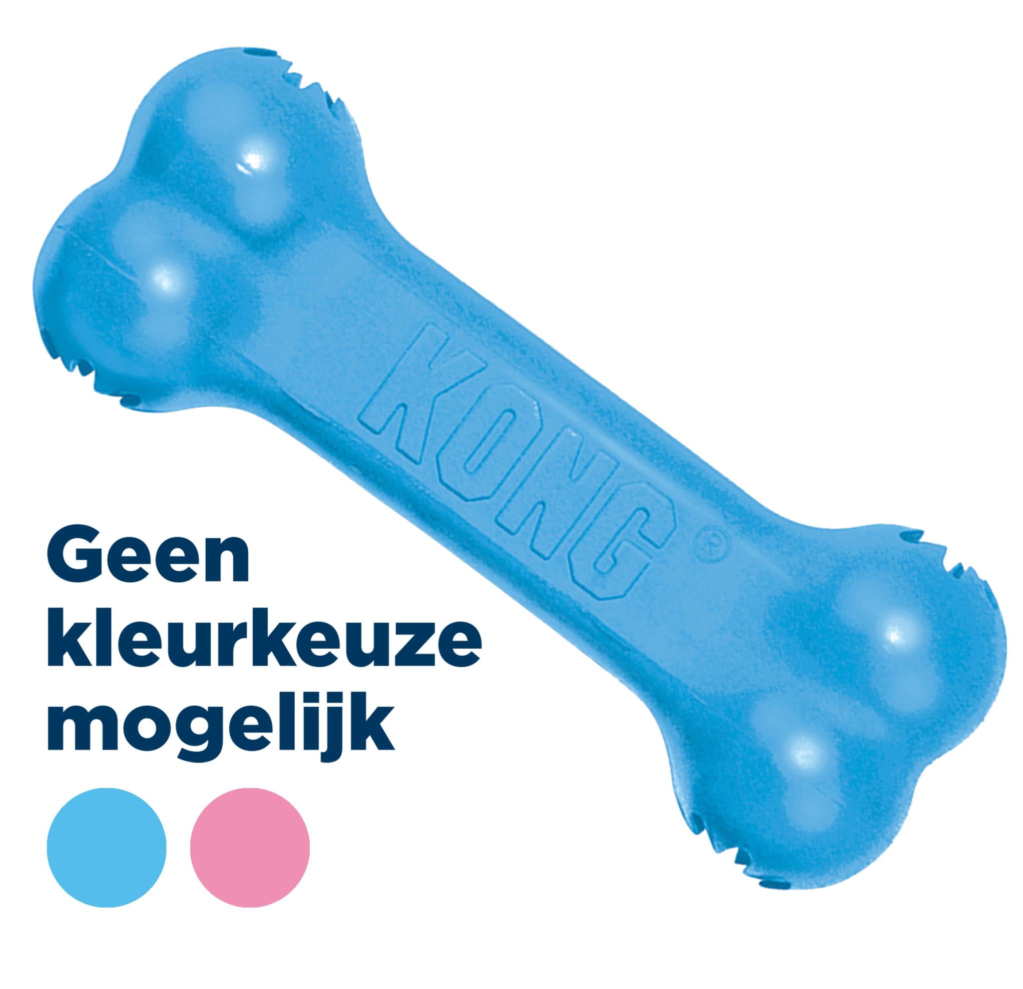 Kong Puppy Goodie Bone Roze Of Blauw Assorti 13X5X3 Cm