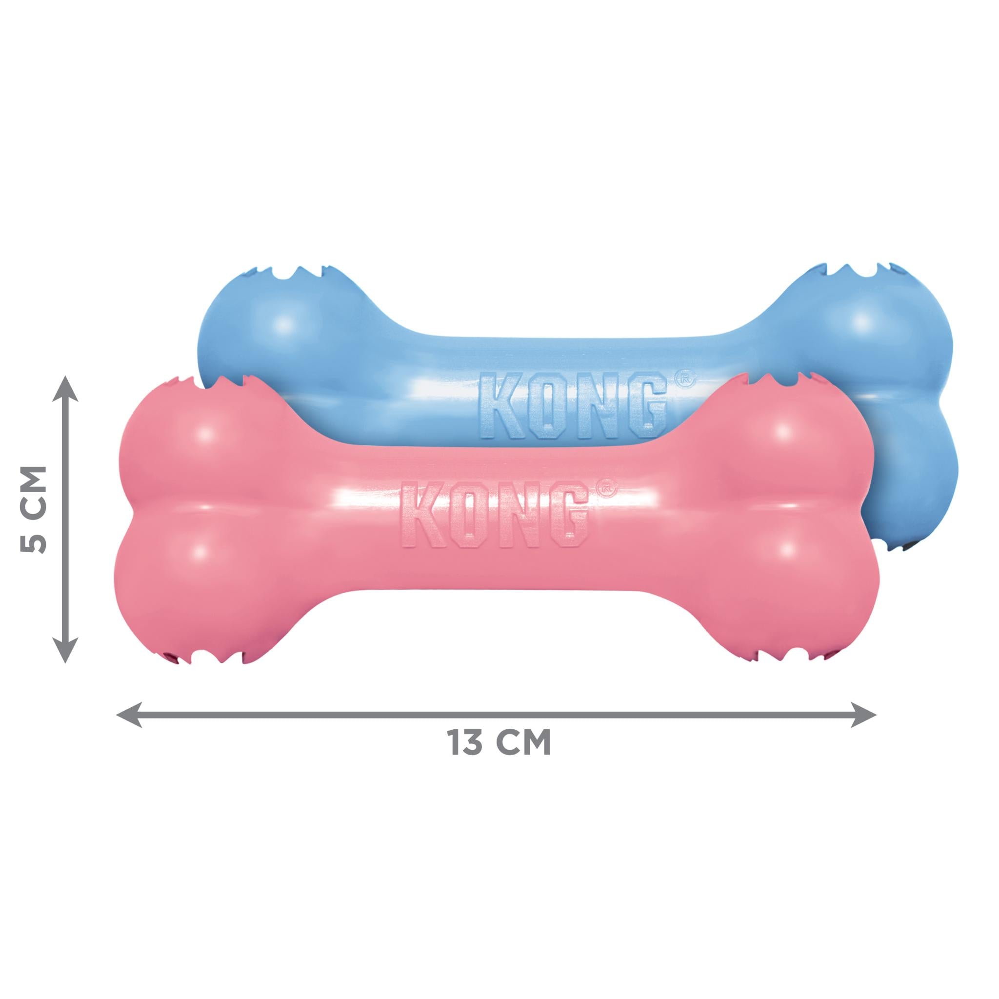 Kong Puppy Goodie Bone Roze Of Blauw Assorti 13X5X3 Cm