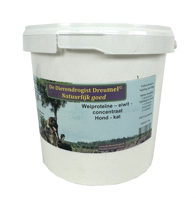 Dierendrogist Wei Proteine Eiwit Concentraat Hond / Kat 1 Kg